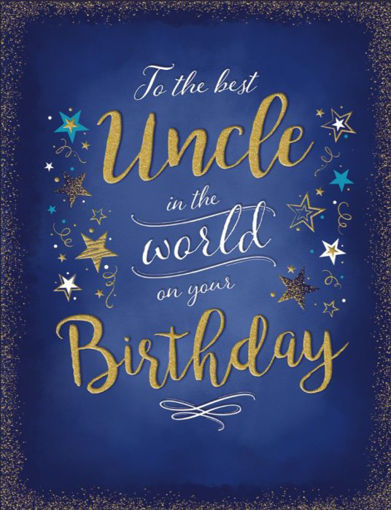Picture of BEST UNCLE IN THE WORLD BIRTHDAY CARD